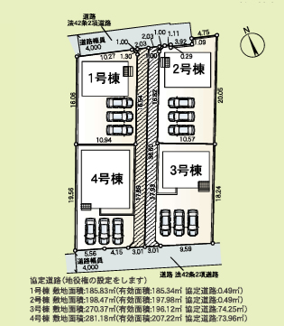 伊勢崎市田部井町新築住宅≪全4棟≫_画像1