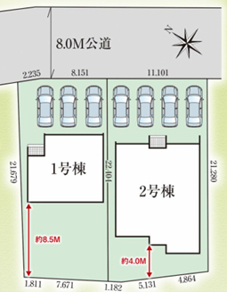 伊勢崎市境女塚新築住宅≪全2棟≫_画像1