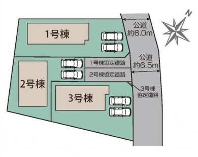 伊勢崎市茂呂南町新築住宅≪全3棟≫